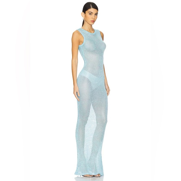 Superdown Alix Maxi Dress in Blue - Picture 1 of 11